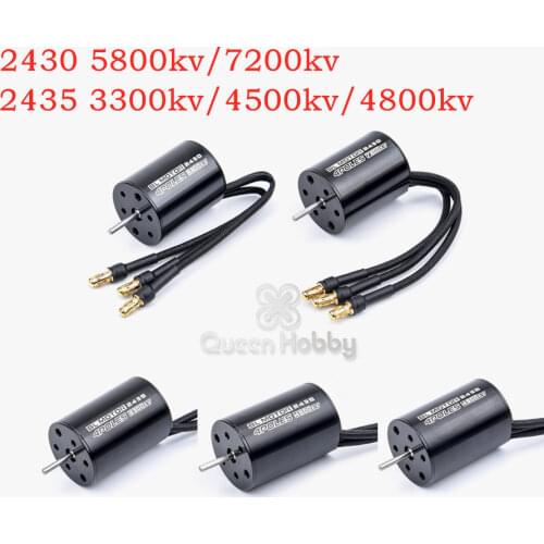 2430 5800KV / 7200KV & 2435 3300KV / 4500KV / 4800KV Brushless Motor High Quality for 1/18 1/16 RC Car Truck