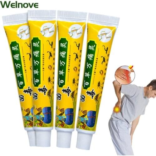 3Pcs Muscle Sprain Knee Back Pain Relief Rheumatism Balm Chinese Scorpion Analgesic Cream Arthritis Medical Herbal Ointment