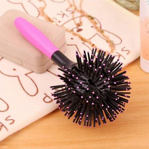 3D Bomb Curl Hair Brush Ball Styling Spherical Massage Comb Detangling Heat Resistant Hair Comb Salon Styling Tool