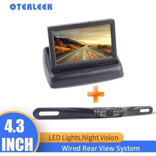 4.3" Car Monitor Camera Parking Assistance Night Vision Rear View Camera Car Display monitor