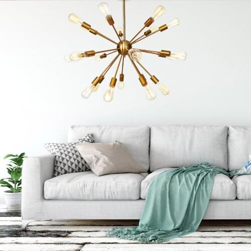 American Retro Multi-Head Simple Personality Pendant Light Restaurant Light Decorative Pendant Lamp Indoor Light Fixture E27