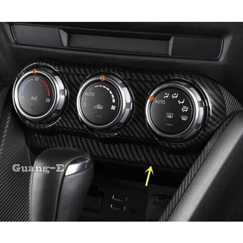 For Mazda 2 Demio 2015 2016 2017 2018 Car Sticker Trim Middle Air Conditioning Switch Temperature Button Outlet Vent Panel