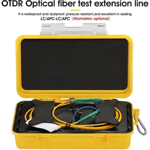 Free shipping LC/APC-LC/APC OTDR Dead Zone Eliminator,Fiber Rings ,Fiber Optic OTDR Launch Cable Box 1km SM 1310/1550nm