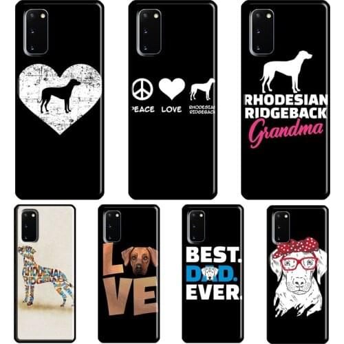 Rhodesian Ridgeback Dog Case For Samsung Galaxy S21 Ultra S8 S9 S10 Plus Note 9 10 Note 20 Ultra S20 FE Back Cover