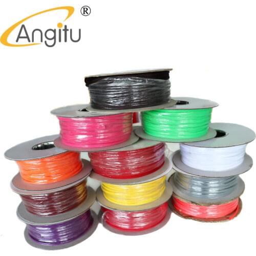 Angitu 6mm PET Braided Cable Sleeve Expandable Cover Insulation Nylon Sheath Wire Wrap More than 10 colors