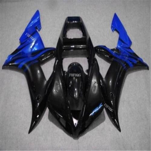 Inje mold Fairing kit for YAMAHA YZFR1 02 03 Blue black YZF R1 2002 2003 YZF1000 yzfr1 Fairings Set