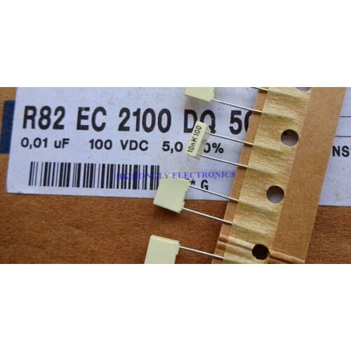 50PCS R82 100V 10nK100 47nK100 68nK100 0.01UF 0.047UF 0.068UF K 10% P=5mm Capacitor