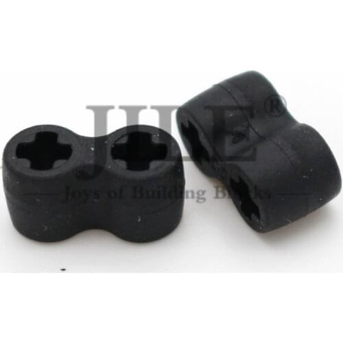 Moc Technic Axle Connector Double Flexible Rubber 45590 DIY Building Bricks Blocks Compatible with Assembles Particles Toys