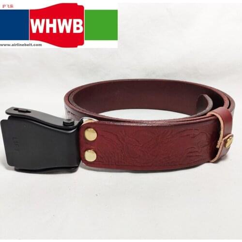 Eagle 2019 fashion men & women belt leather metal Aluminun airplane pin buckle waist belts male man jeans belt waistband