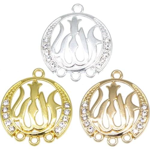 6pcs Muslim Necklace Pendant Accessories Womens Gold Ahmed Islamic Mohamed Jewels Muslim Middle East