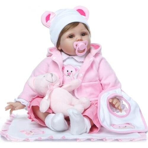 Bebes 55cm new design Baby Toys Reborn Dolls Babies Soft Silicone Doll Reborn Best Gift For Fashion Children Birthday Playmate