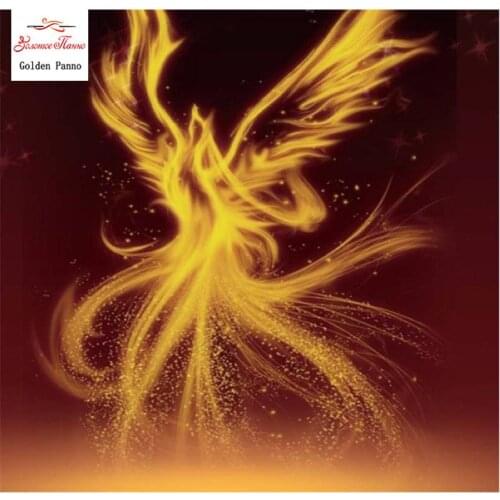 Diamante bordado Phoenix Nirvana diamante conjuntos de diamante de cristal quadrado decorativo picther