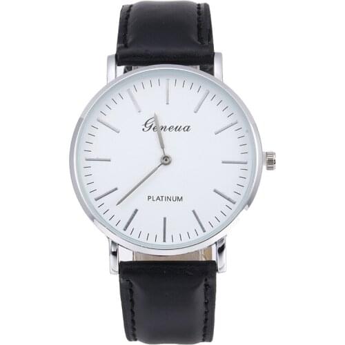 Limited promotion best-selling woman watches 2019 brand luxury Fashion causal Ladies watch Geneva Black white dial Womens Watch