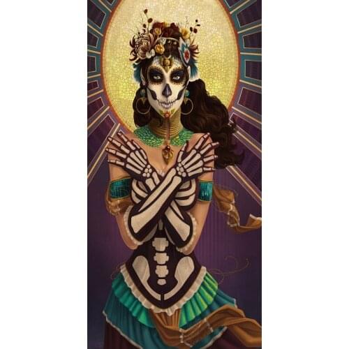 Sugar Skull Dancers Towels Custom Printed Microfiber Beach Towel serviette de plage toalha Travel Drying Bath Towels 70x140cm