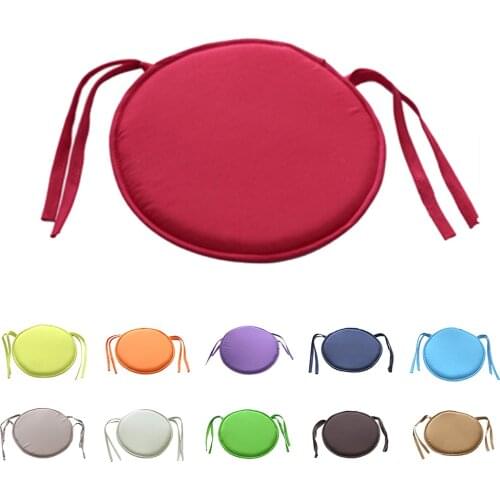 Hot Sale 1PCS Round Chair Cushion Indoor Pop Patio Office Chair Seat Pad Tie On Square Garden Kitchen Dining Cushion