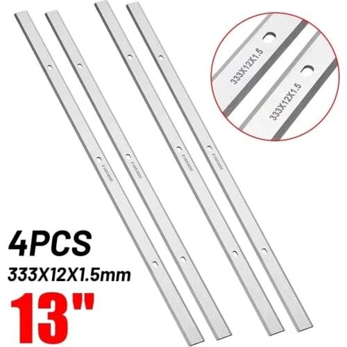 4Pcs 13\"-1/2\'\' HSS Portable Planer Blades For Metabo DH330 DH316 Double Edge Set Suitable For Woodworking Power Tools