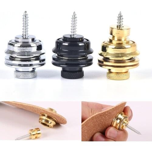 2Pcs Guitar / Bass Strap Lock Strap Lock Straplock Button Silver/Gold/Black Guitar Parts Accessories New
