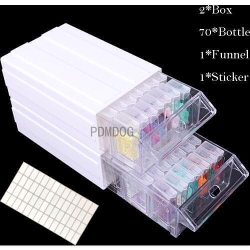 Detachable Storage Container 1/2/4 Boxes Drawers square Diamond Painting Box Tool Storage Box Large diamant painting Accessaries
