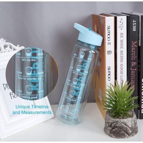 Bpa-Free 750ml100%Tritan Sports My Straw Water Bottle With Flamingos Printing My Drink Juice Handle Bottle The Unicorn Kettle