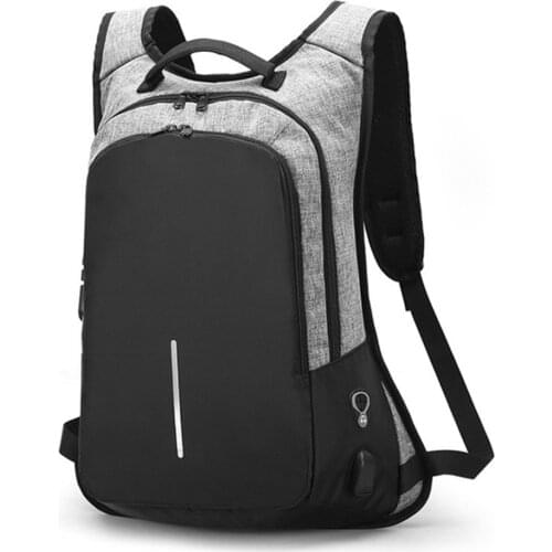 Vintage Laptop Backpack 15.6" Computer Bags Male Notebook Pack Daypack USB Earphone Port Rucksack Business Bookbag For Women Men