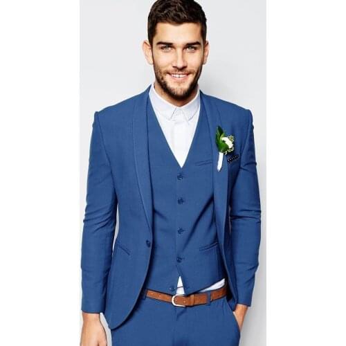 High Quality Mens Suits Groomsmen Groom Tuxedos Wedding Best Man Suit Blazer (Jacket+Pants+Vest) NO:251
