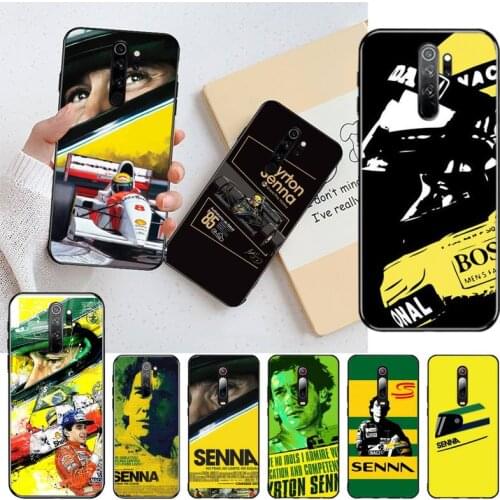 YJZFDYRM ayrton senna DIY Luxury Phone Case for Redmi 8A Note 9 8 8T 7 6 6A 5 Go Pro Redmi 9 K20