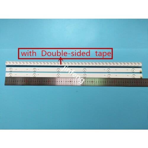 10 kits=30pcs 6LEDs 627mm LED backlight strip for Toshiba 32"TV SVT320AF5 32P1300 32P1400 32P1400VT 32P1400VE 32P1400D 32P2400VT