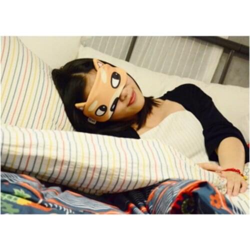 Sleeping Eye Mask Blindfold Cartoon Ice Hot Bag Shadow Traveling Sleep Eye Aid shield light eyeshade relieve new 200pcs