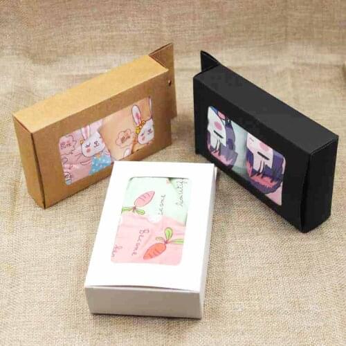 30pcs ZerongE jewelry multi color adults/kids briefs cardboard hanger display window box candy/gifs display window package box