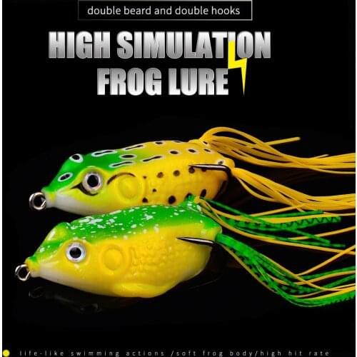 5.5g 11.5g 13g Fishing Lure Floating Bait Silicone Frog Snakehead Bass Soft Lures For Fishing Jig Swimbait Shad Silicone Bait