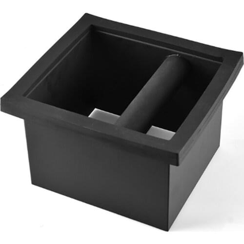 Shock-Absorbing Coffee Machine Beat Box Anti-Slip Coffee Grinder Trash Bin with Knock Bar for Barista