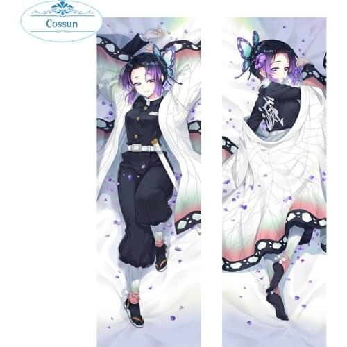 Anime Demon Slayer Kimetsu no Yaiba Kochou Shinobu Dakimakura Hugging Pillow Case Kamado Nezuko Cosplay PillowCase Fans Home Dec