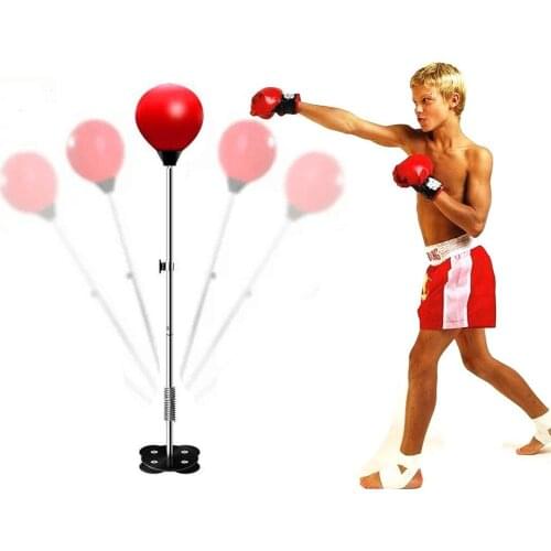 Boxing Ball Speed Punching Bag Height Adjustable Muay Thai Punch MMA Home Fitness Sports Equipment Training Adults Teenagers