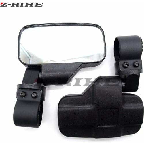 For Polaris RZR XP XP 4 1000 For Can Am 2"/1.75" Universal Rear View mirror Break-Away Side Mirrors Shock-proof Rubber Pad