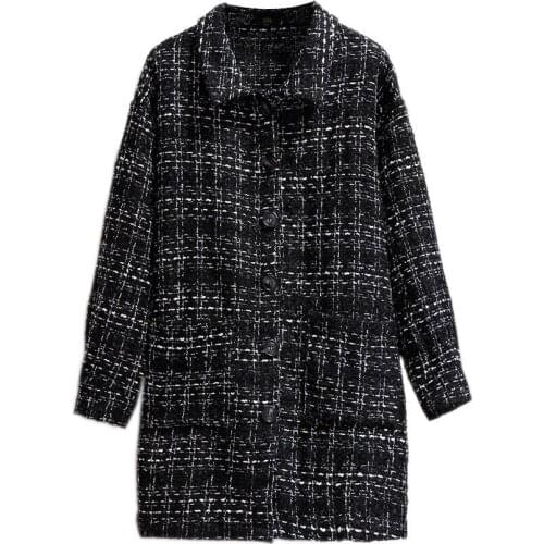 Hodisytian Winter Fashion Women Parkas Coat Warming Plaid Plus Size Thick Padded Jacket Girls Coat Outerwear For Woman Overcoat