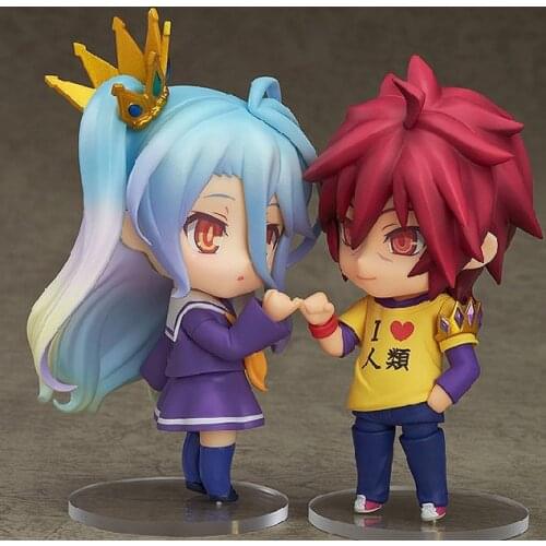 2021 hot 10cm NO GAME NO LIFE Imanity Sora Shiro action figure toys collection Christmas gift doll with box