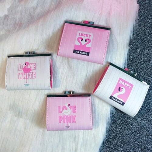 M701 Coin Purses New Flamingbird Lock - Up Zero Wallet Cartoon Cute Animal Money PU Girl Pocket Money Bag Wholesale