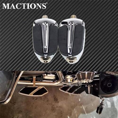 Motorcycle Slipstream Shifter Peg 2PCS Shift Lever Non-slip Foot Pegs Case Chrome For Harley Sportster Touring FLST Softail Dyna