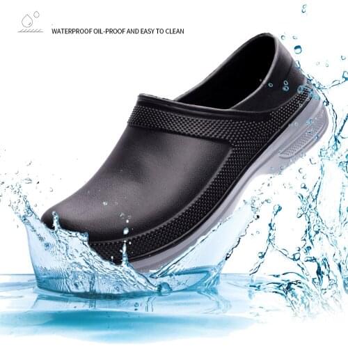 Chef Working Shoes Men Portable Slip-On kitchen Antiskid Walking Shoes Waterproof Winter Plush Shoes Keep Warm Size 35-50 Unisex