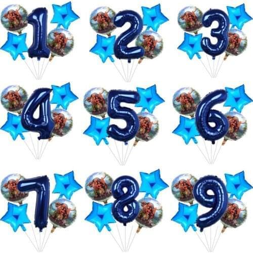 5pcs/Lot Moana Balloon Set 32 inch Number Balloons Girls Birthday Party Decoration Baby Shower Party Supplies Kids Toys Globos