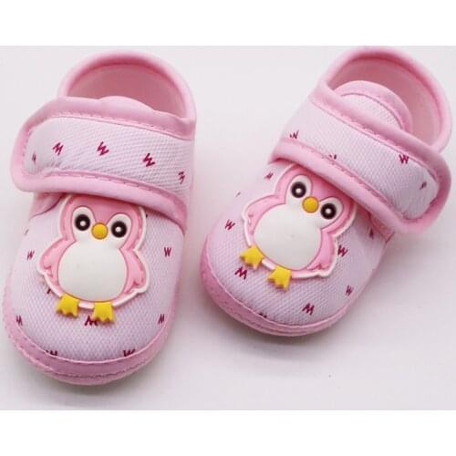 Infant Newborn Shoes for Children First Walkers Baby Girls Boy Prewalker Penguin Cartoon Shoes Non-slip soft Sole Toddler shoes