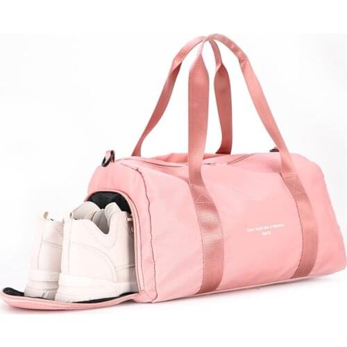 Oxford Travel Bag Fashion Packing Bags Duffle Bag Shoe Pocket Luggage Bag Black Travel Bag Organizer outdoor Sports Weekend Bag