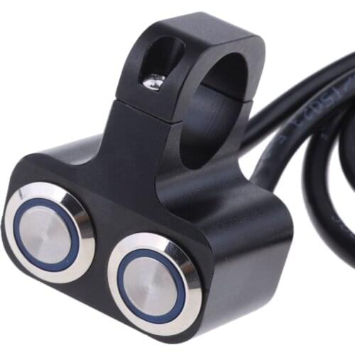 Headlight Dual Button Aluminum Alloy 25mm Univrsal Headlight