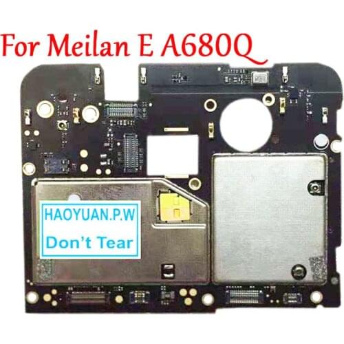 Tested)Full Work Unlock Mobile Electronic Panel Motherboard Circuits Flex Cable For Meizu Meilan E A680Q 32GB MB Plate
