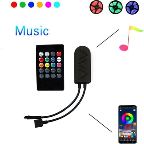 RGB Led Controller APP Bluetooth Music Controller DC12V 24V for 2835 5050 led strip music controller
