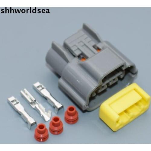 Shhworldsea 3pin Ignition Coil Connector Plug Harness clips Case For Nissan Skyline sr20 rb20 rb25 rb26 6098-0141