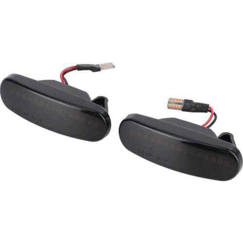 2Pcs LED Side Marker Turn Light 51717793 51942933 Fit for Fiat Panda 169 Grande Punto 199 Smoke Car Modification Supplies