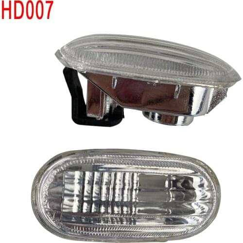 2Pcs Universal Car Side Marker Signal Lamp Indicator Trims Case with 12V T10 Bulb Lampholder