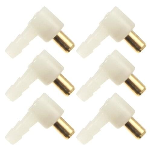 6Pcs Carburetor Fuel Hose Connector For Briggs Stratton 692317,494451, 493496