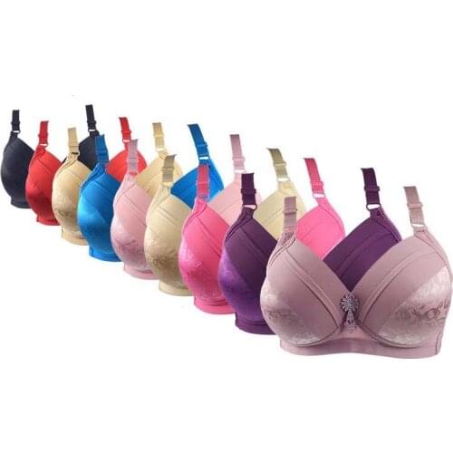 9 Clolors 32-48 A B C D Cup Small Breast Women Bra Thin Shape Soft Cotton Bralette Floral Lace Underwear Lingerige TopS Bh C05